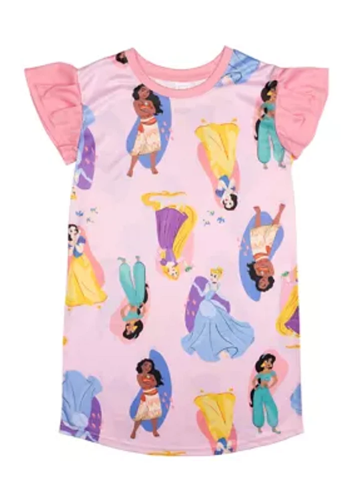 Girls 4-16 Let's Dance Princess Printed Pajama Top