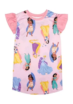 Girls 4-16 Let's Dance Princess Printed Pajama Top
