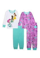 Girls 4-6x Princess 4-Piece Pajama Set