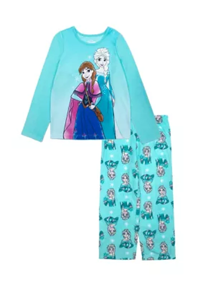 Girls 4-10 Printed Fleece Pajama Set