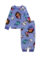 Girls 4-6x Printed Pajama Set