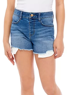 Girls 7-16 Baggy Pocket Denim Shorts