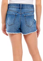 Girls 7-16 Baggy Pocket Denim Shorts