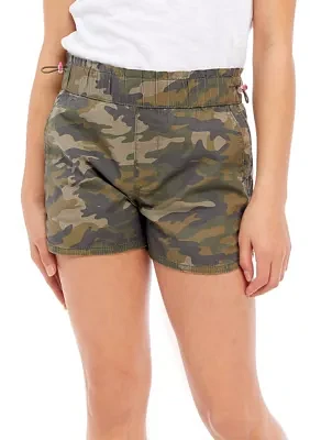 Girls 7-16 Camo Shorts