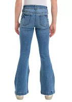 Girls 7-16 Ripped Flare Jeans