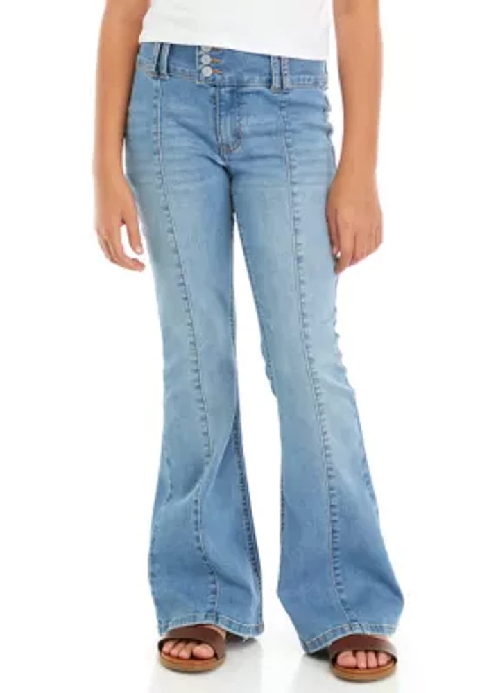 Girls 7-16 Flared Denim Jeans