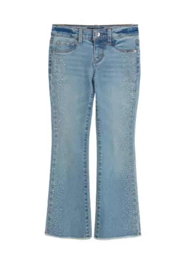 Girls 4-6x Rhinestone Flare Jeans