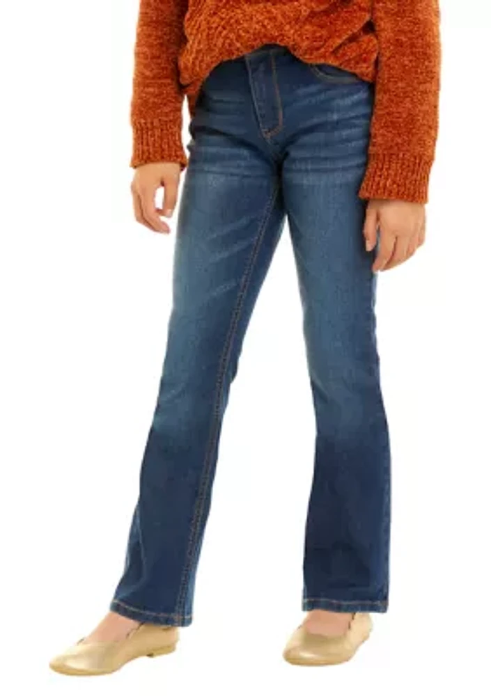 Girls 7-16 Mid Rise Boot Cut Jeans