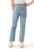 Girls 7-16 Pull On Straight Leg Ankle Pants