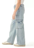 Girls 7-16 Wide Leg Cargo Pants