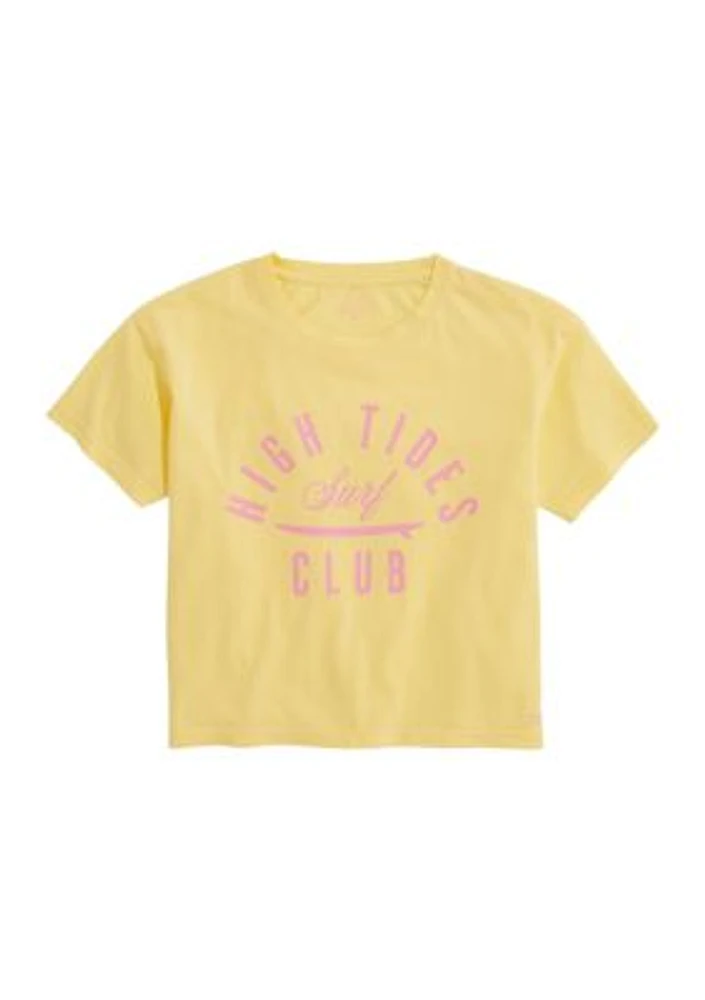 Girls 7-16 Boxy Graphic Short Sleeve T-Shirt