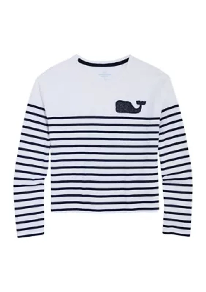 Boys 8-20 Boxy Whale Patch T-Shirt