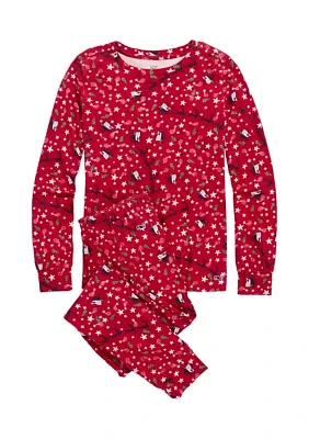 Girls 7-16 Printed Pajama Set