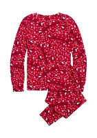 Girls 7-16 Printed Pajama Set