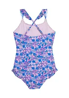 Girls 7-16 Ruffle One Piece Printed Swimsuit