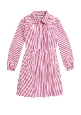 Girls 7-16 Poplin Shirtdress