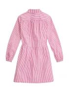 Girls 7-16 Poplin Shirtdress