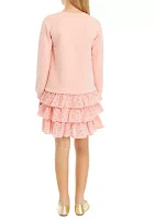 Girls 7-16 Eyelet Sweatshirt Dress