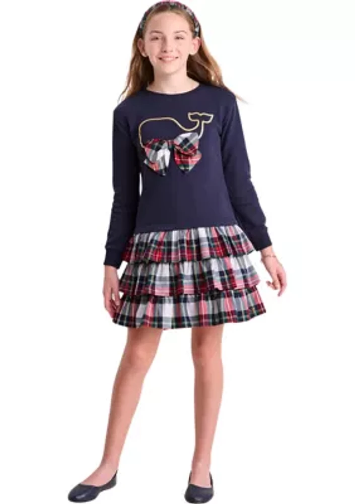 Girls 7-16 Poplin Sweatshirt Dress