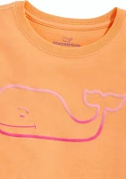 Girls 7-16 Puff Whale Short Sleeve T-Shirt