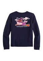 Girls 7-16 Glitter Witch Long Sleeve T-Shirt