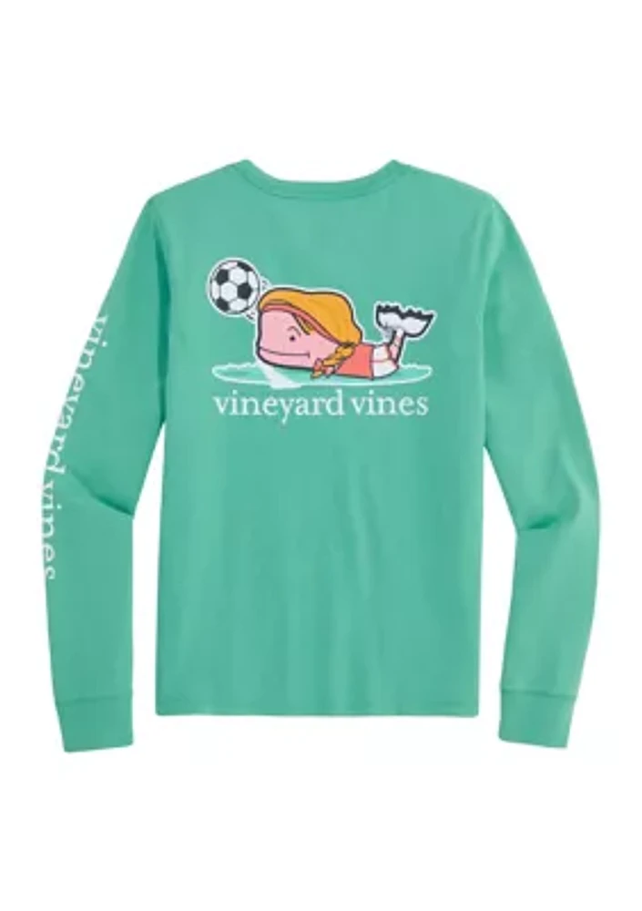 Girls 7-16 Soccer Long Sleeve T-Shirt