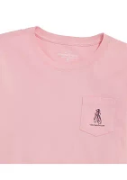 Girls 7-16 Ballerina Whale Pocket T-Shirt