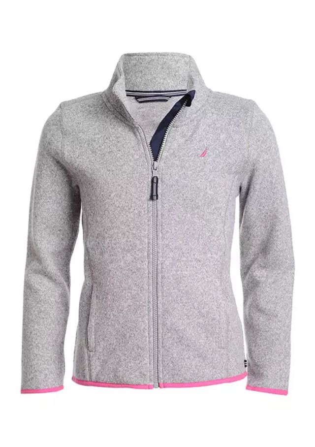 Belk Girls 4-6x Sweater Fleece Jacket 