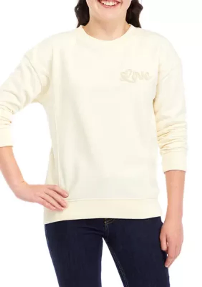 Girls 7-16 Crew Neck Tunic Sweatshirt