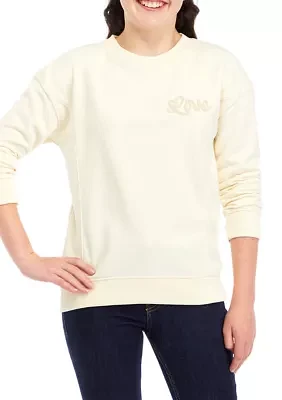 Girls 7-16 Crew Neck Tunic Sweatshirt