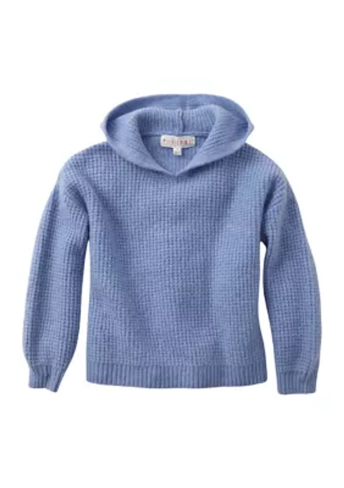 Girls 4-6x Solid Hooded Sweater