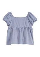 Girls 4-6x Button Front Top