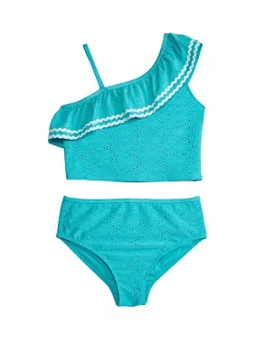 Girls 7-16 Two Piece Swimsuit