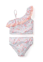 Girls 7-16 Printed 2-Piece Swimsuit