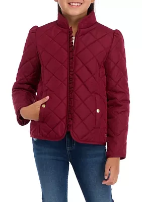 Girls 7-16 Quilted Barn Jacket