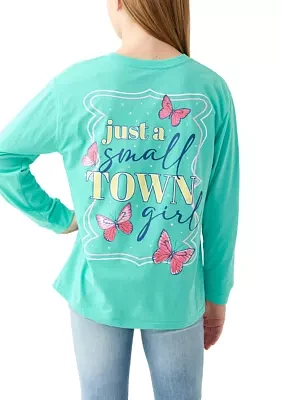 Girls 7-16 Small Town Long Sleeve Graphic T-Shirt