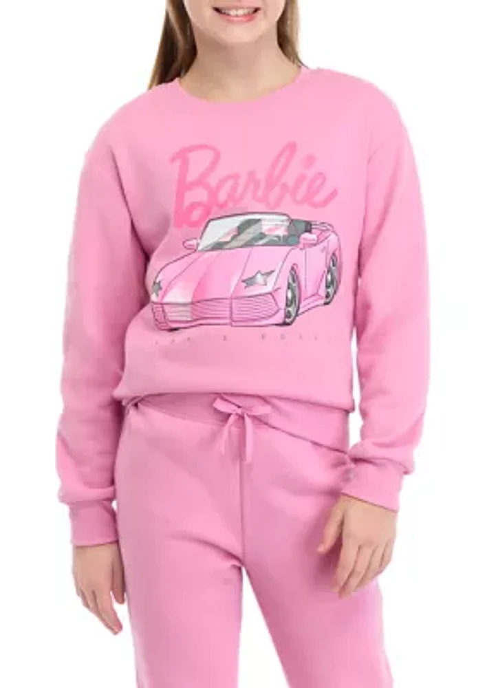 Girls 7-16 Barbie Convertible Graphic Sweatshirt