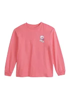 Girls 4-6x Wildflower Dog Long Sleeve Graphic T-Shirt