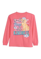 Girls 4-6x Do All with Kindness Dog Graphic T-Shirt