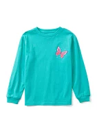 Girls 4-6x Butterfly Pullover