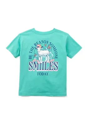 Girls 4-6x Someone Smiles Graphic T-Shirt
