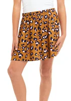 Girls 7-16 Animal Print Skirt