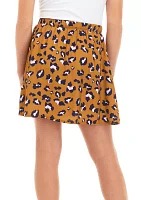 Girls 7-16 Animal Print Skirt