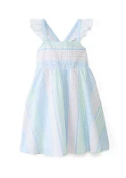 Girls 4-6x Bow Back Dress