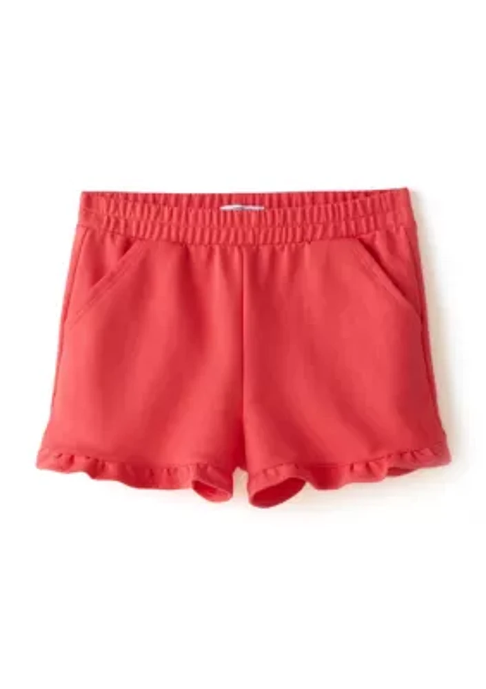 Girls 4-6x Pull On Ruffle Shorts