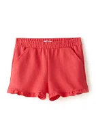 Girls 4-6x Pull On Ruffle Shorts