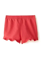 Girls 4-6x Pull On Ruffle Shorts