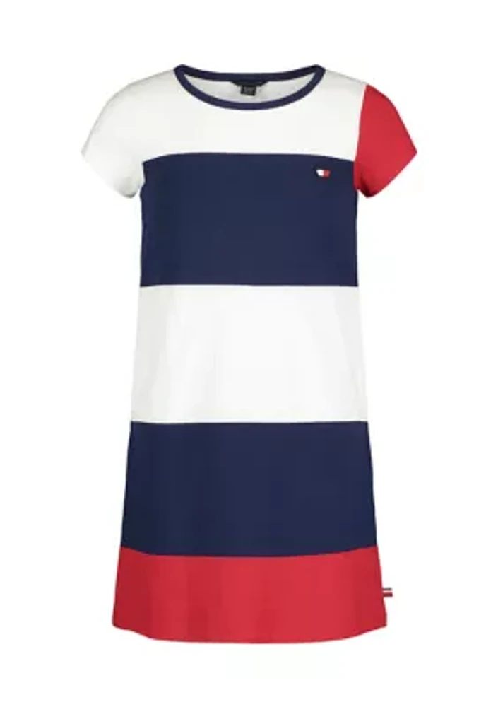 Girls 7-16 Color Block Jersey Dress