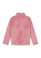 Girls 7-16 Chipie Fur 1/4 Zip Pullover