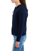 Girls 7-16 Zip Front Cardigan Sweater